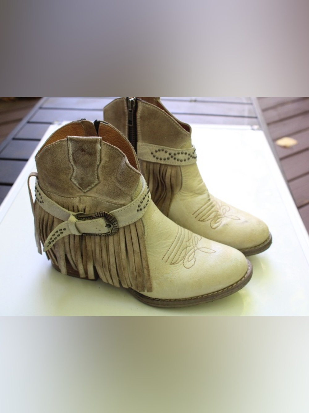 Sterling River fringe boots